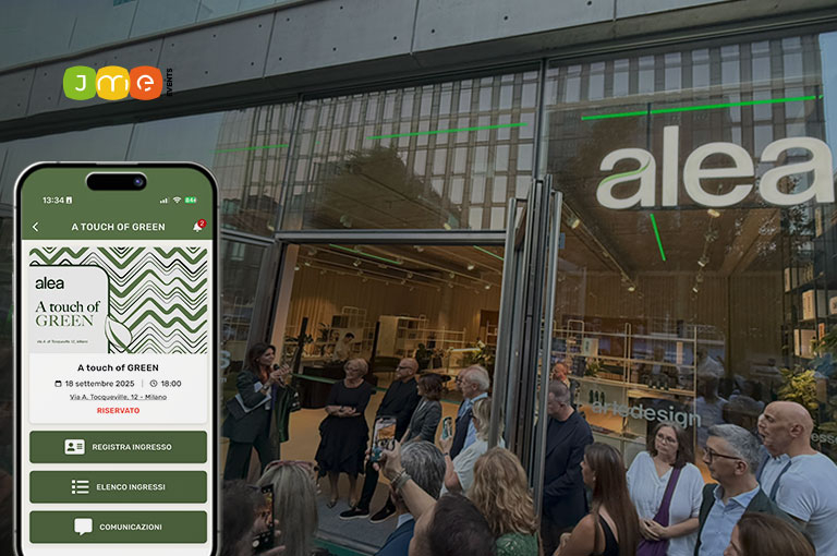 Alea inaugura il nuovo showroom a Milano con l'evento A Touch of Green  (by JME EVENTS)