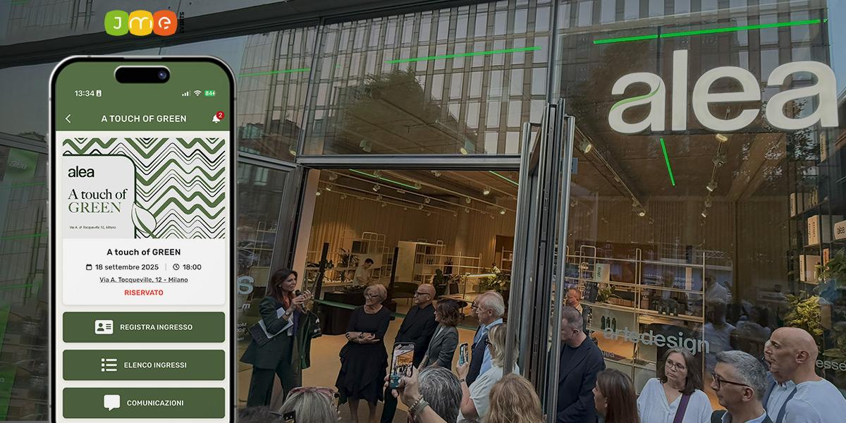 Alea inaugura il nuovo showroom a Milano con l'evento A Touch of Green  (by JME EVENTS)
