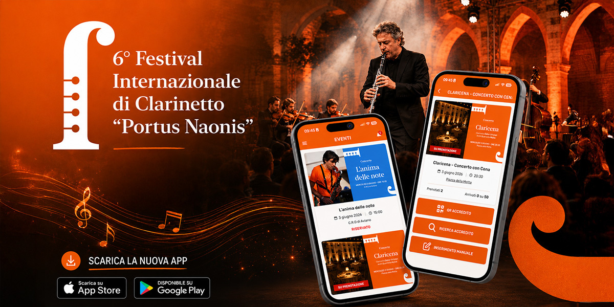 6° Festival Internazionale di Clarinetto “Portus Naonis”: clarinetto, concerti e smart esperience